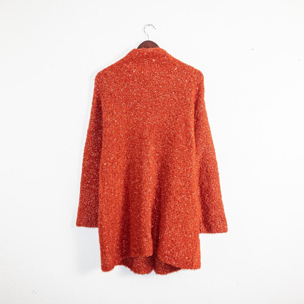 EILEEN FISHER Boucle tweed Coat Alpaca Wool in Burned Orange Medium - Picture 7 of 10